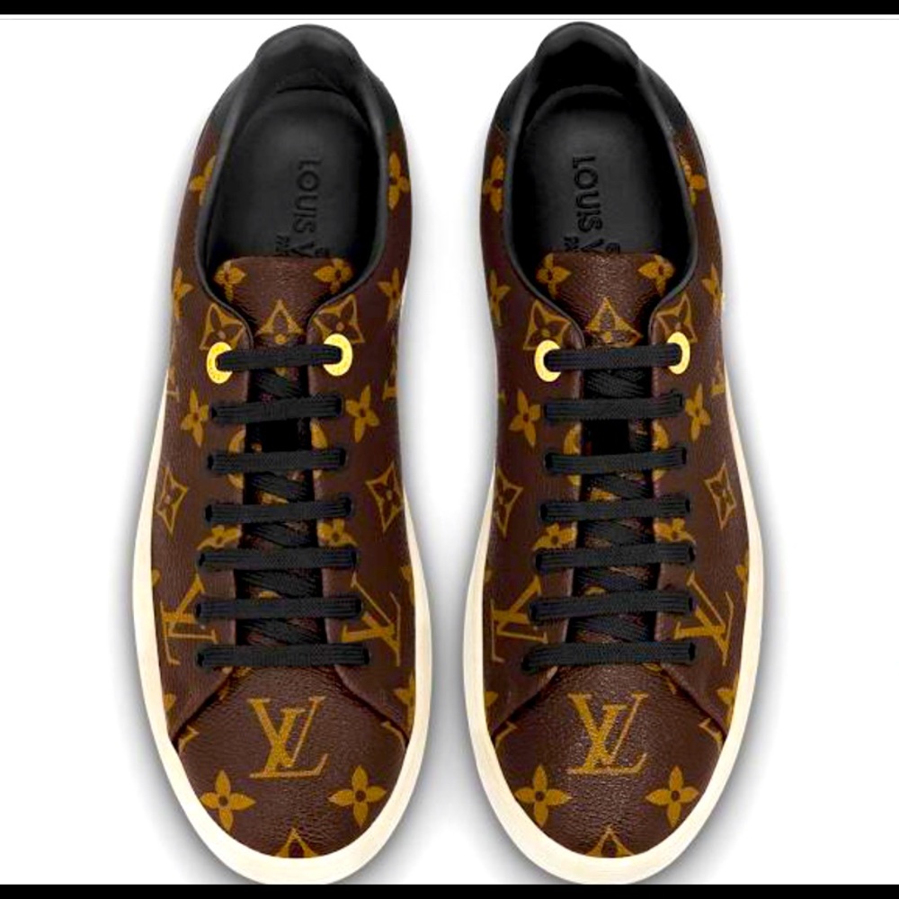 Louis Vuitton Patent Monogram Frontrow Sneakers  35.5 Brand New!